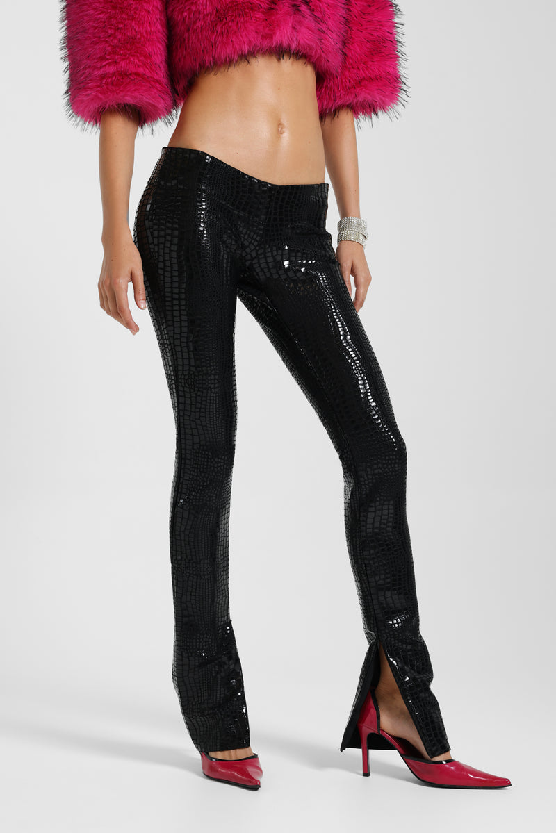 Idol Croc Effect Bandage Trousers