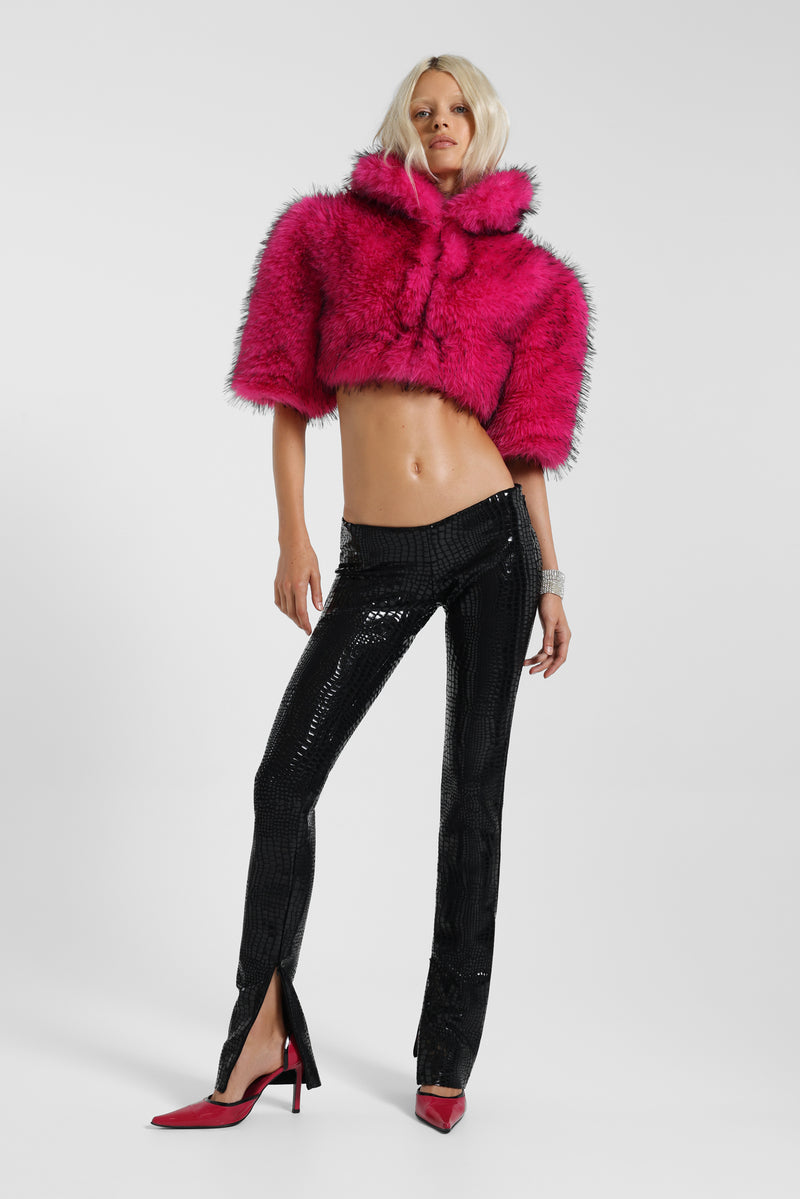 Idol Croc Effect Bandage Trousers