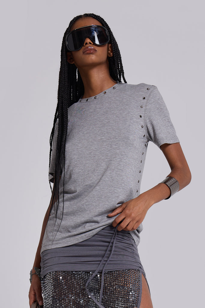 Studded Grey Mist T-Shirt