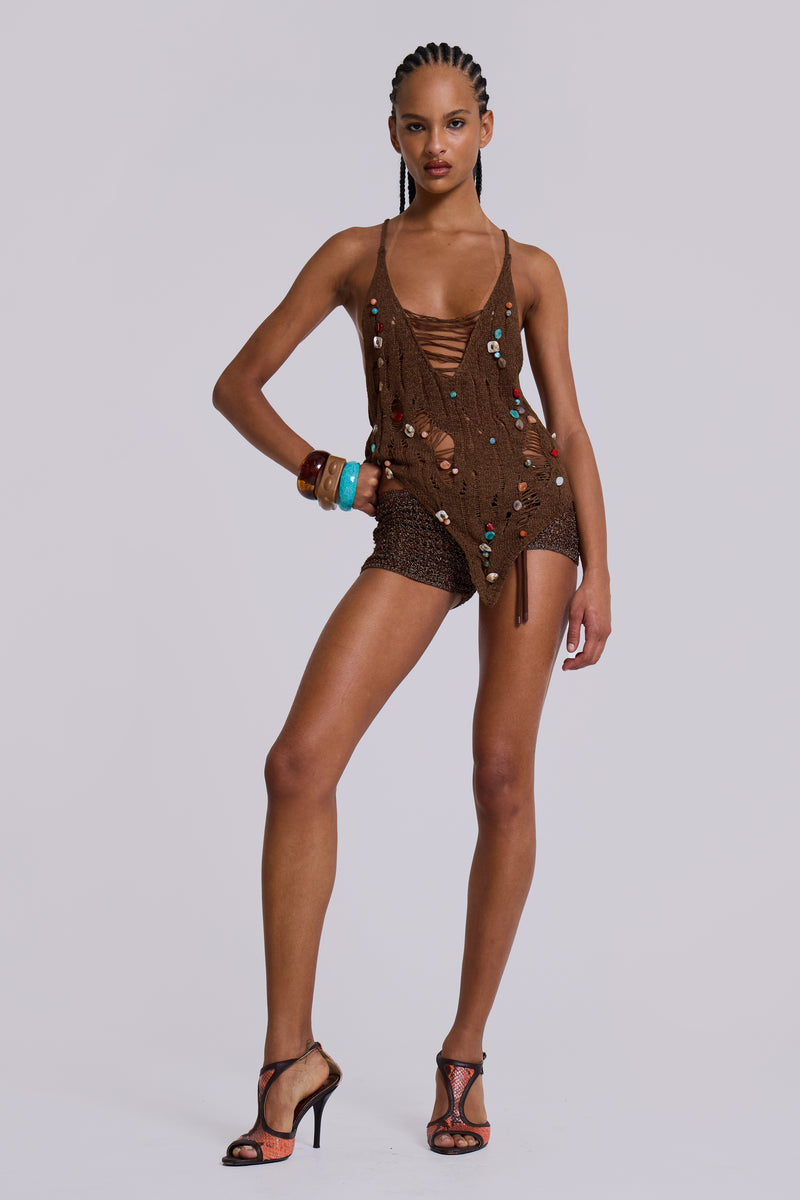 Aruana Beaded Knit Top
