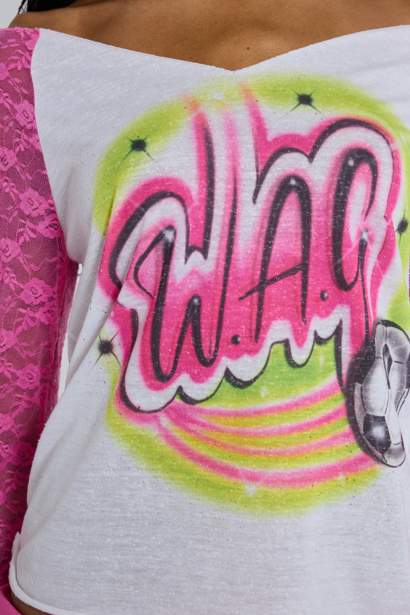 Wag Airbrush Raglan Tee
