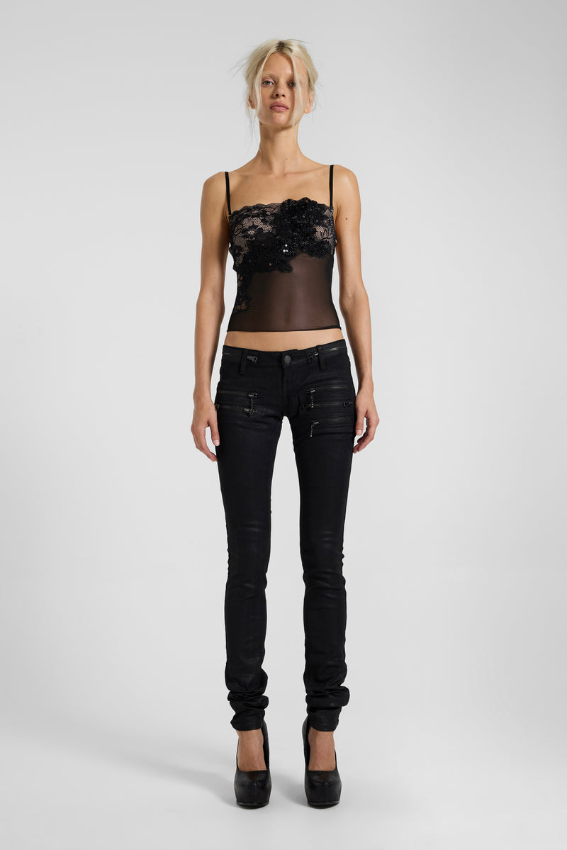 Voli Embellished Lace Top