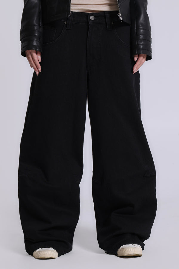 Solid Black Colossus Jeans