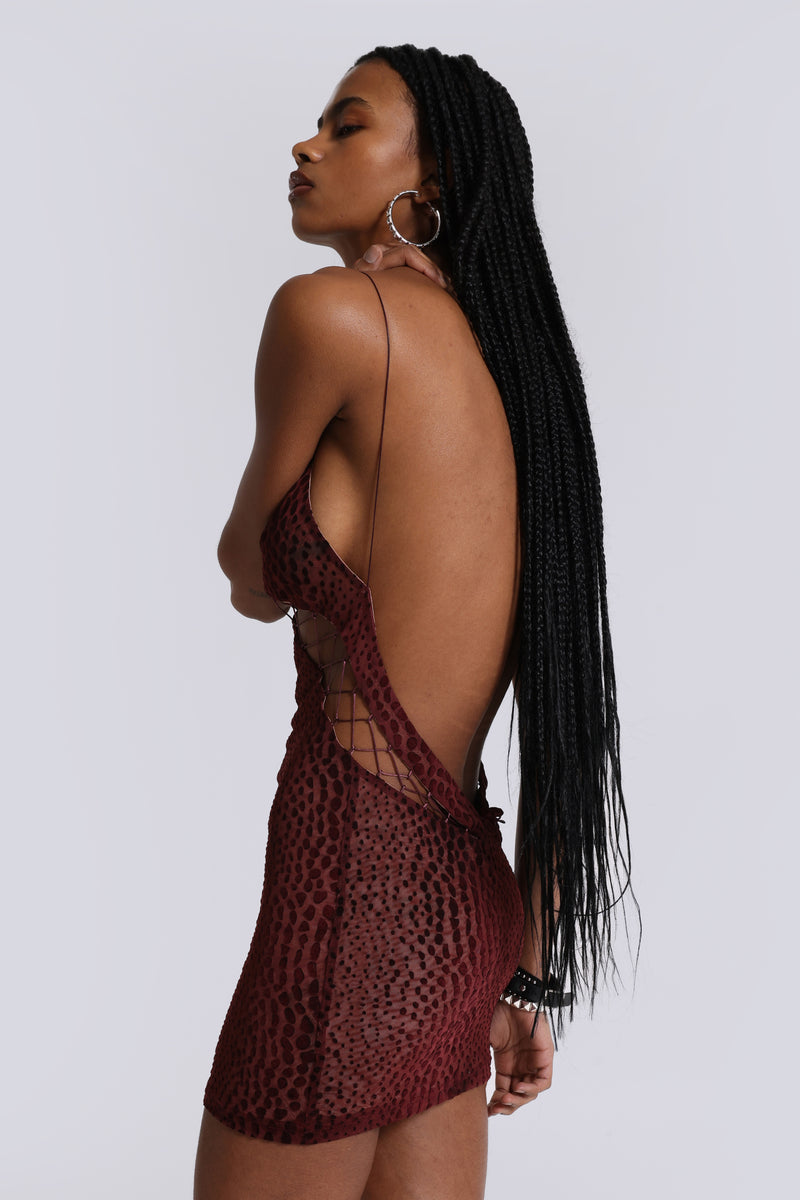 Rhyxa Lace Up Mini Dress