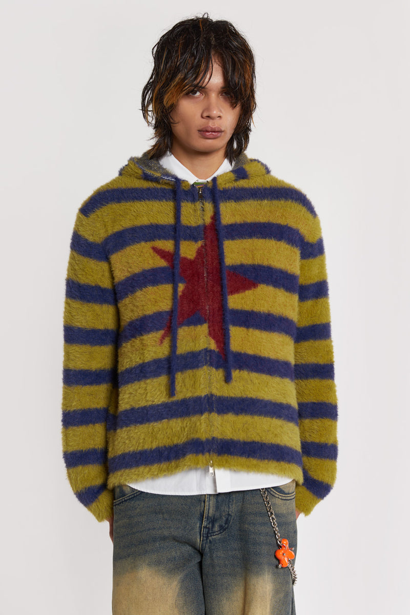 Sonic Stripe Knit Hoodie