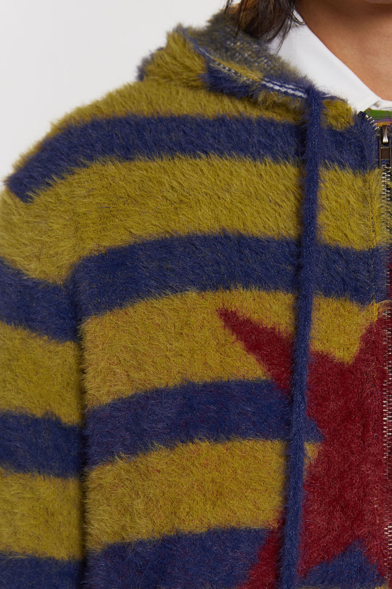 Sonic Stripe Knit Hoodie