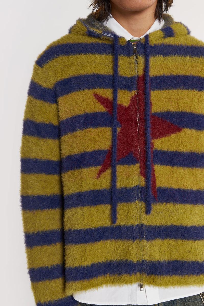Sonic Stripe Knit Hoodie