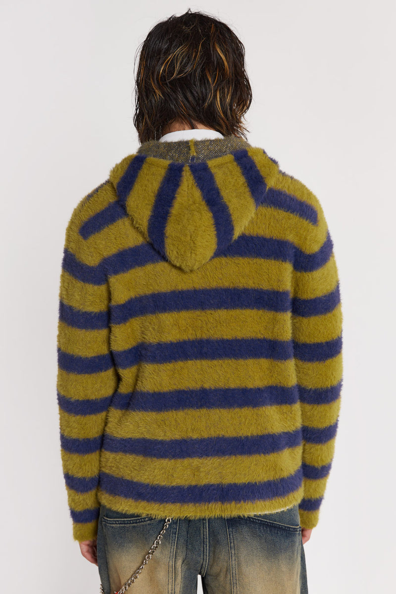 Sonic Stripe Knit Hoodie