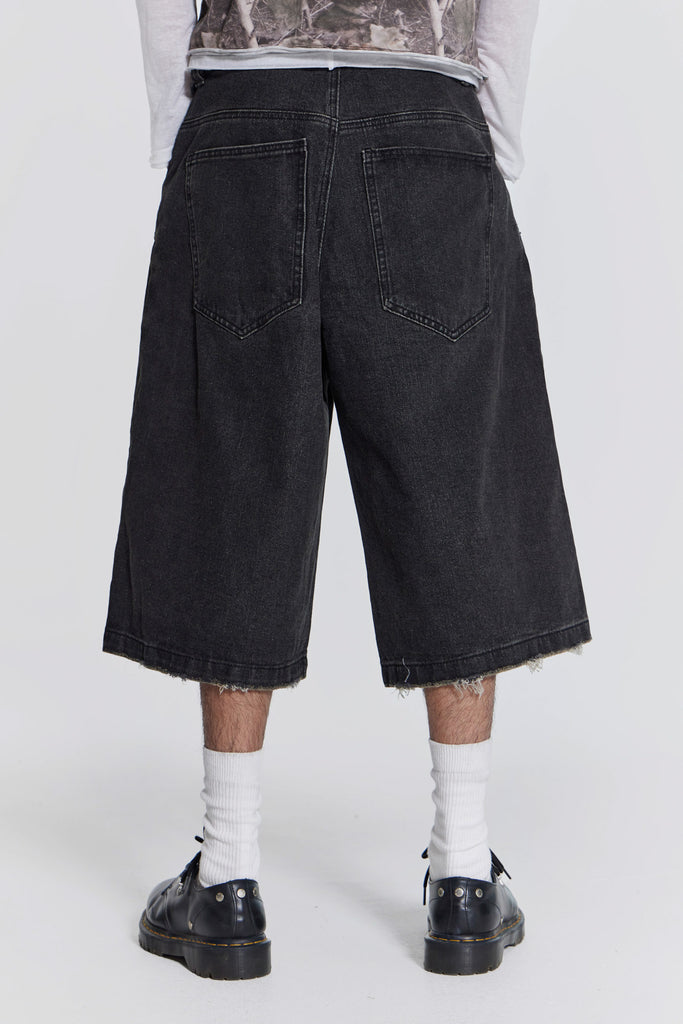 Washed Black Colossus Jorts