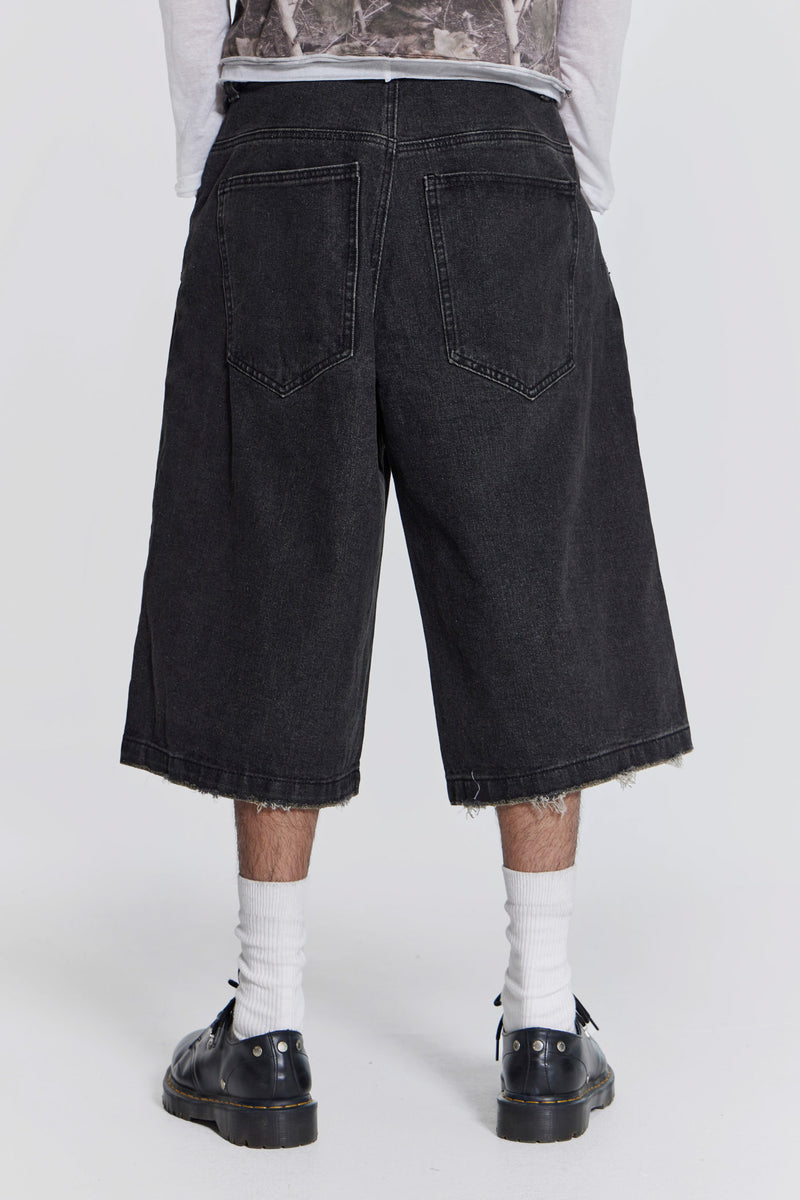 Washed Black Colossus Jorts