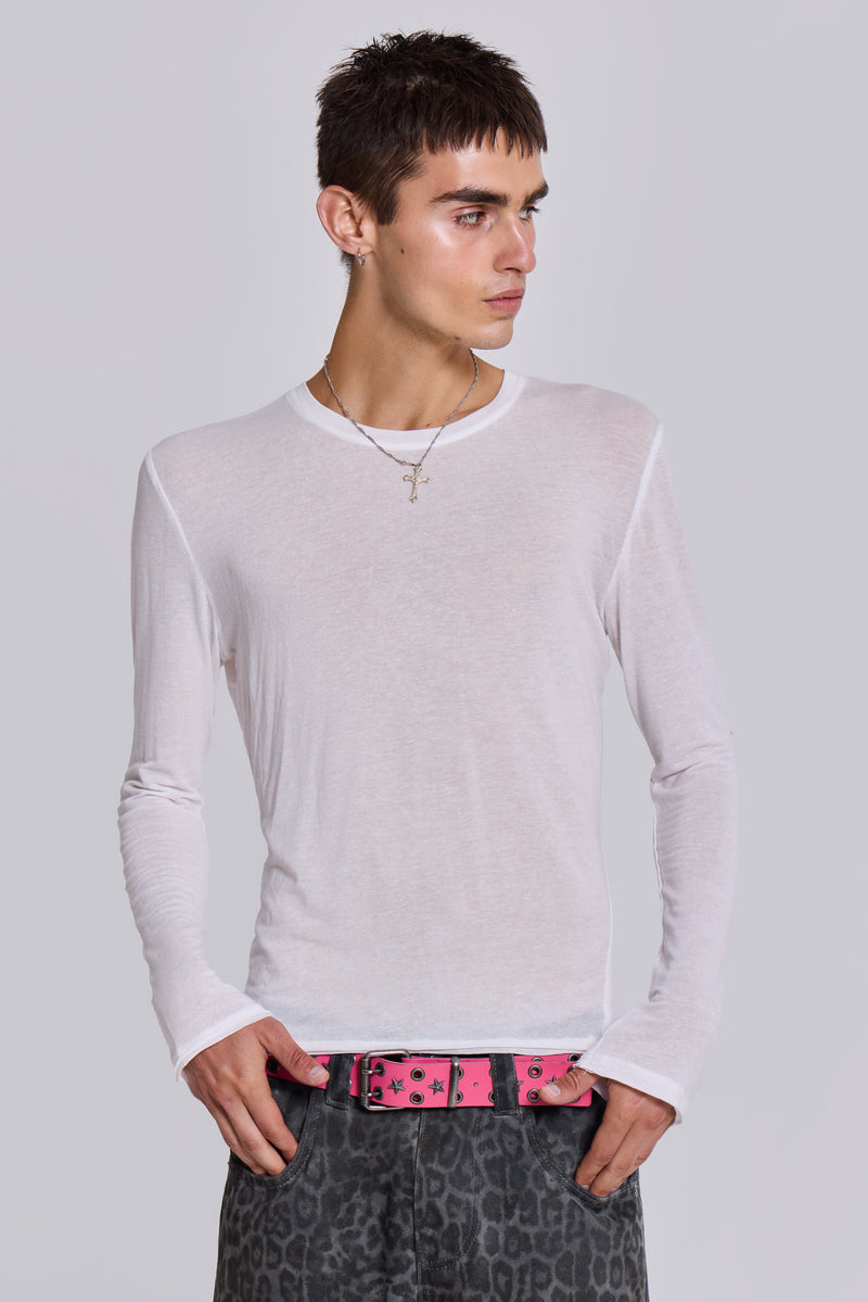 White Mist Long Sleeve Top