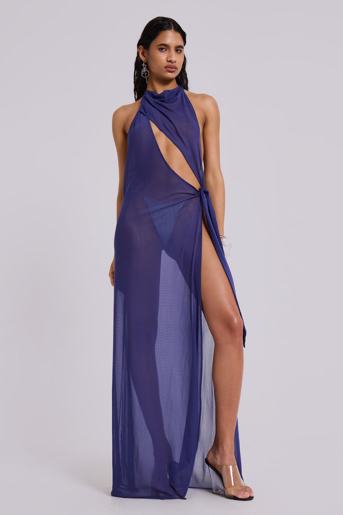 Eclipse Backless Asymmetric Dress