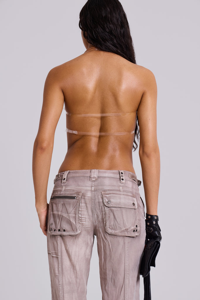 Ara Low-Rise Washed Cargo Trousers