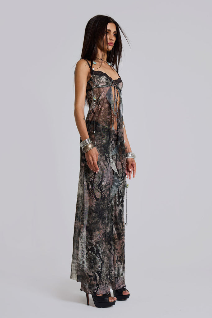 Snake Laced Mesh Trousers
