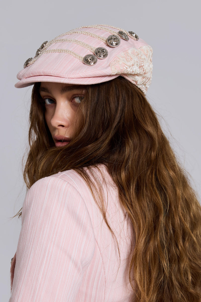 Mandy Military Flat Cap
