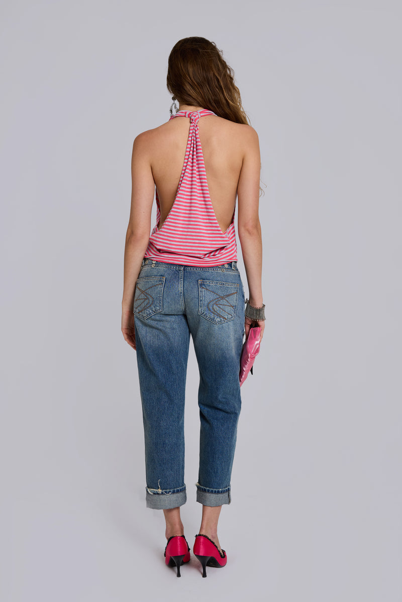 Cooper Embellished Crop Jeans