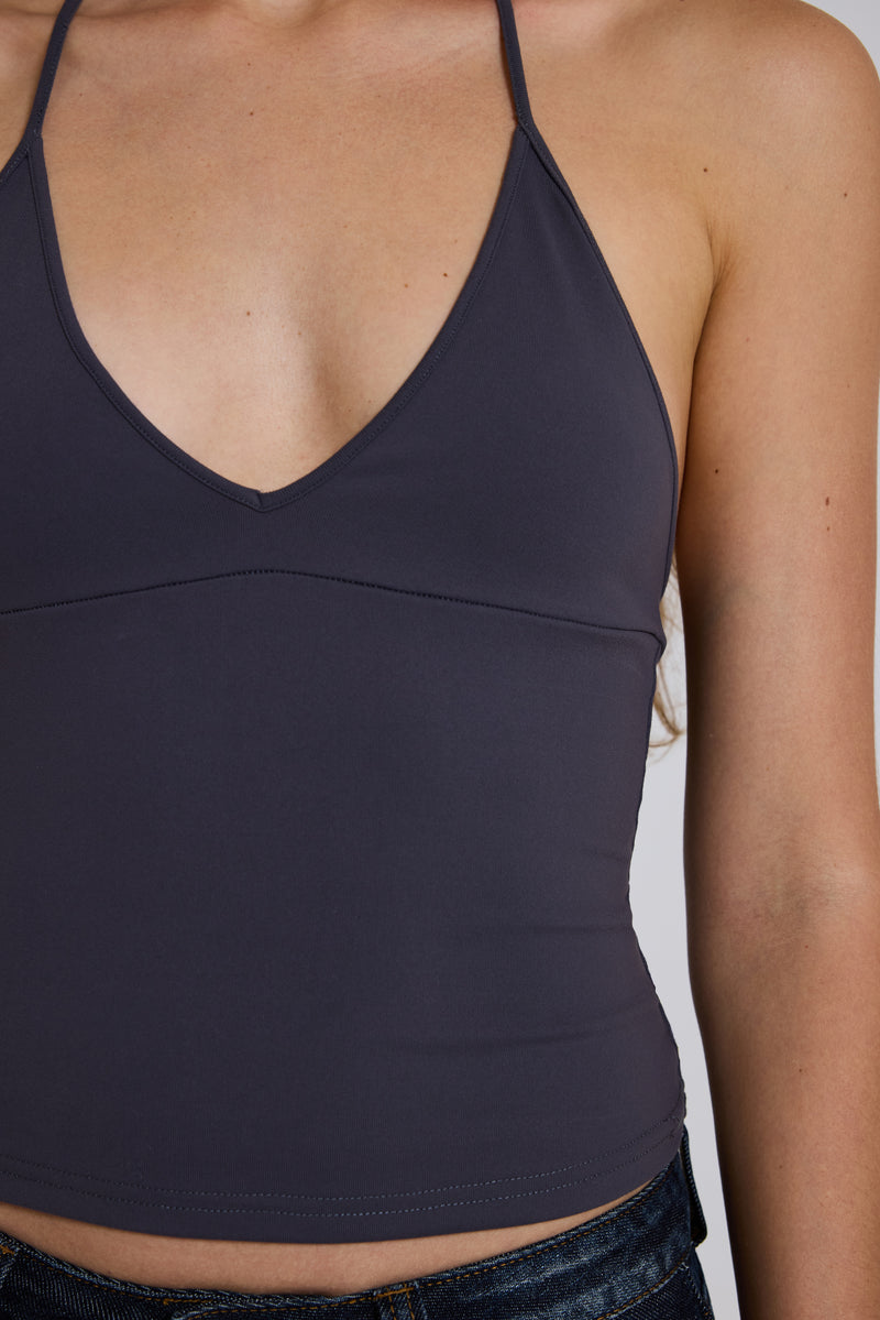 Kayla Halter Top in Slate