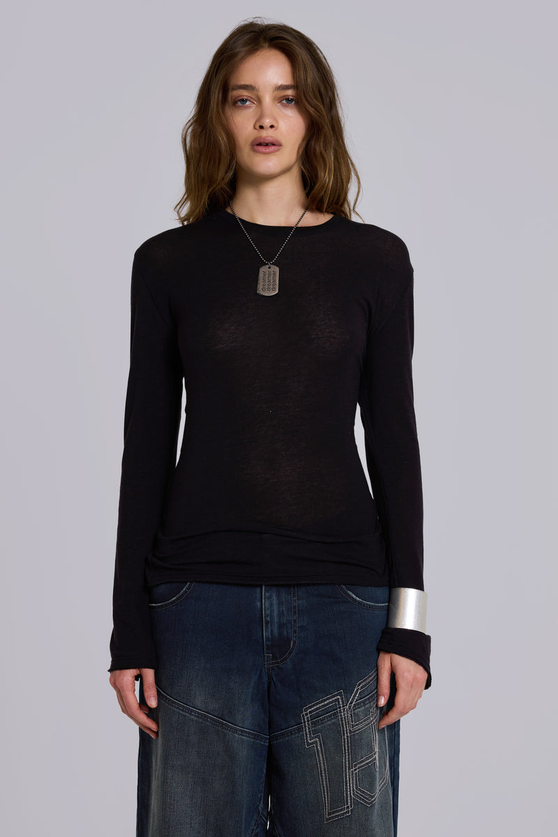Black Mist Long Sleeve Top