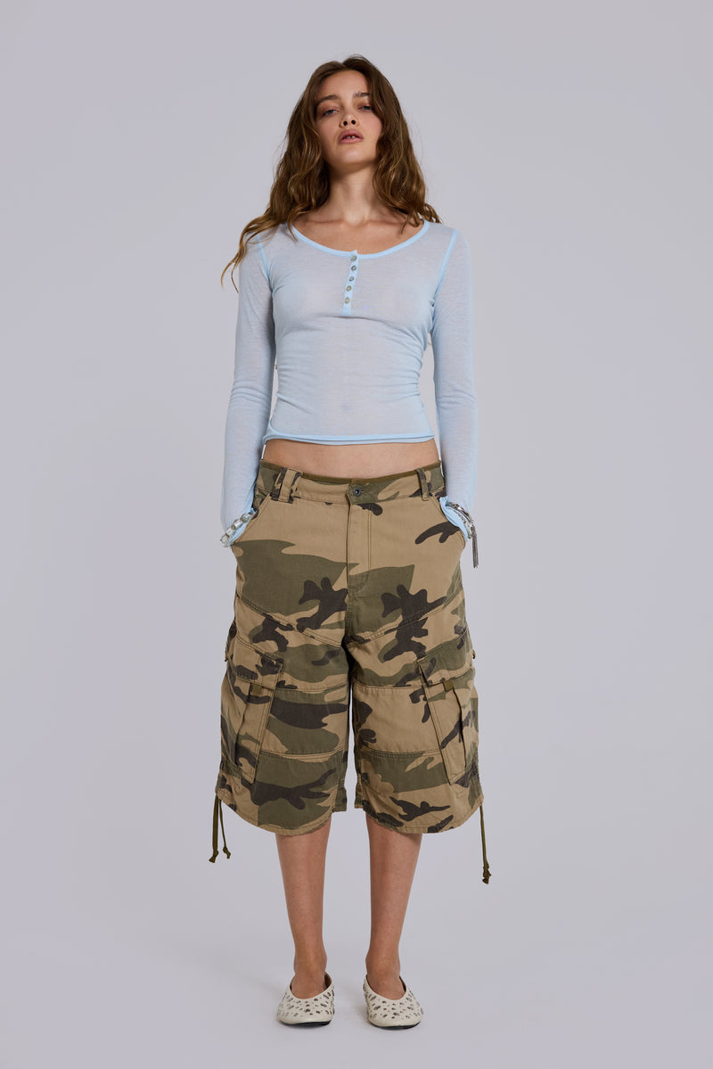 Faded Camo Cadet Shorts