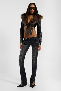 Ardor Seamed Jeans in Washed Black - W24 / Black