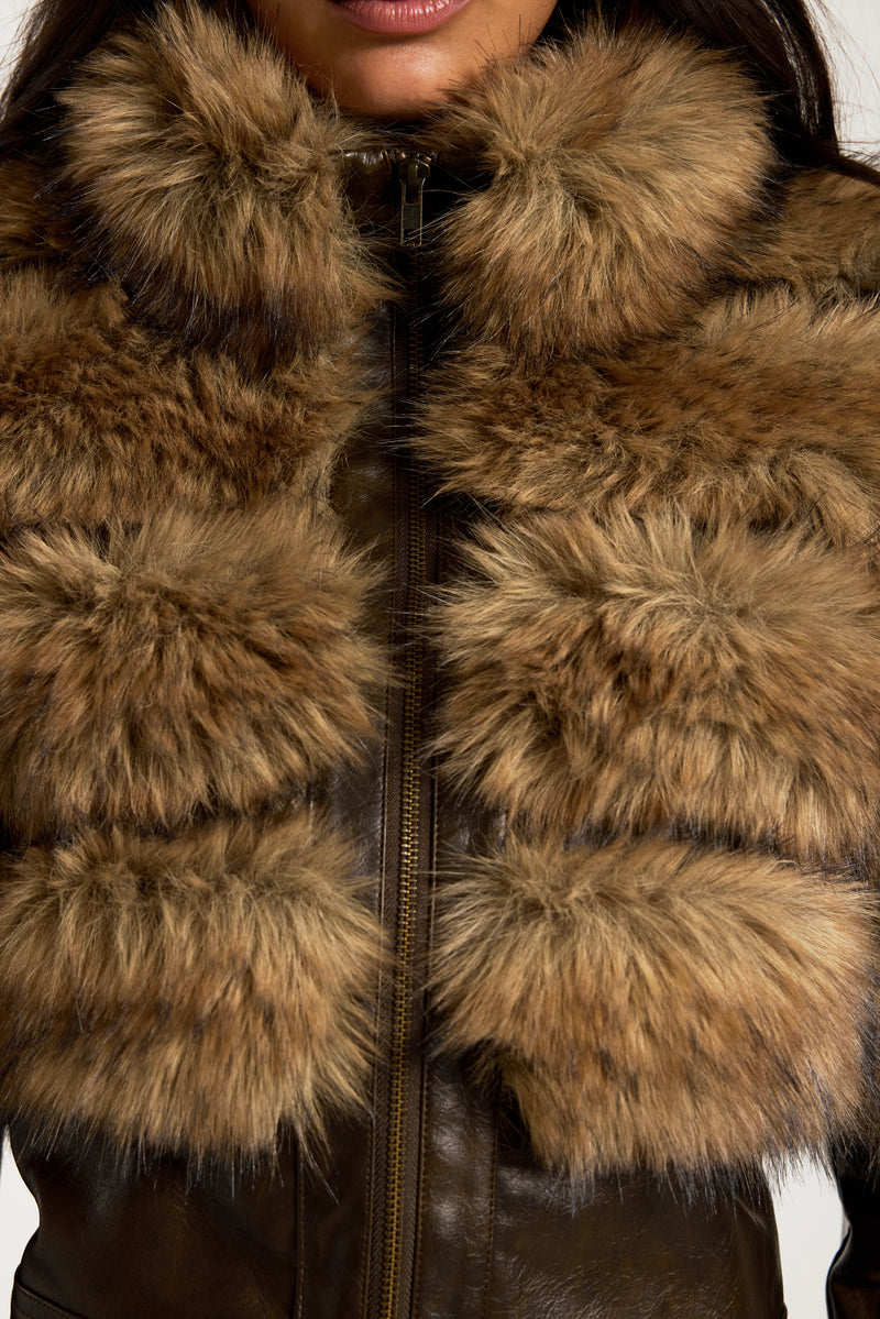 Palime Pelted Faux Fur Jacket