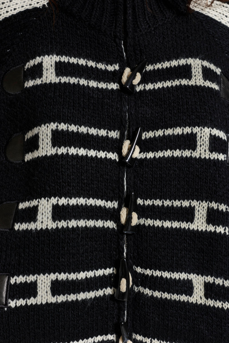 Loli Toggle Knitted Bomber Jacket – view 2