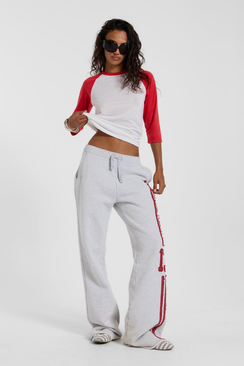 Red Los Angeles Slim Raglan Top – view 5