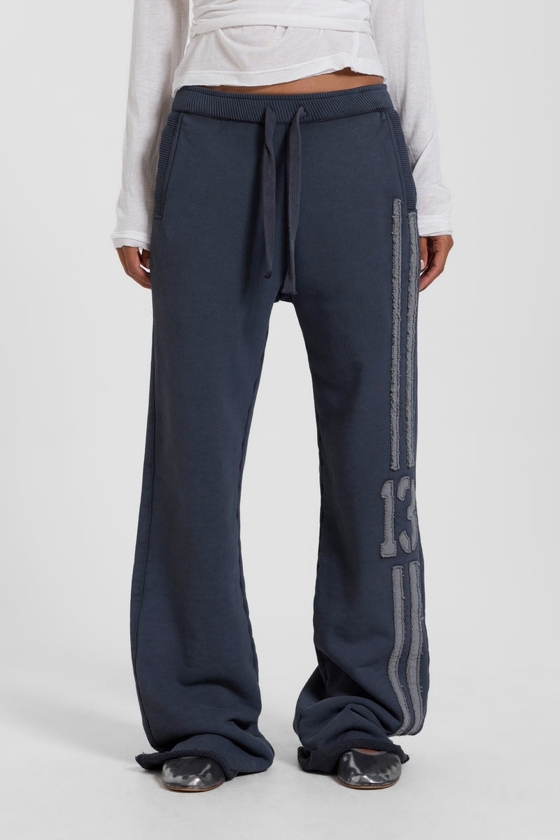 13 Stripe Straight Jogger in Charcoal – view 4