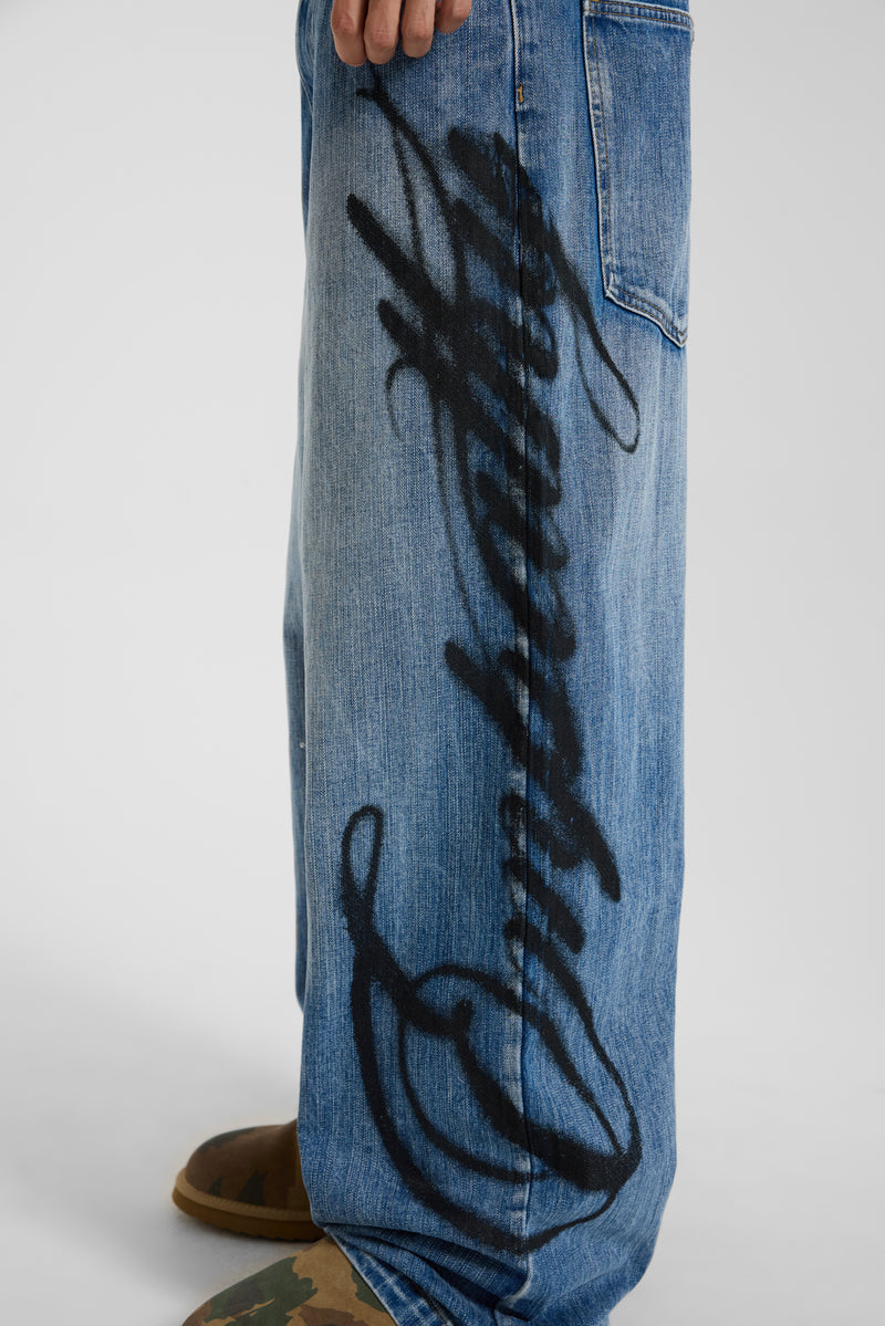Light Wash Airbrush Empathy XL Colossus Jeans – view 12