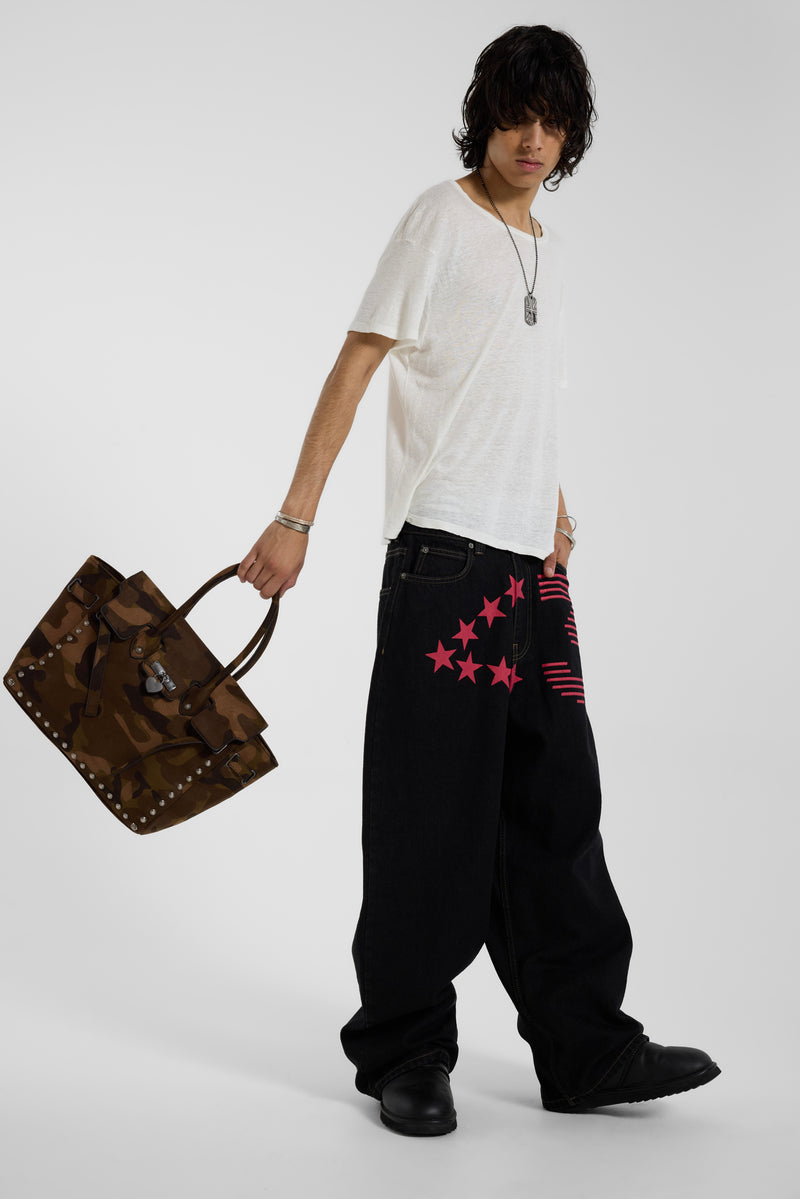 Camo PU Suede Bag - JWA6401_F3