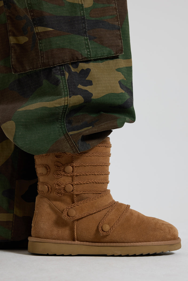 Beige Suede Drummer Boots – view 14