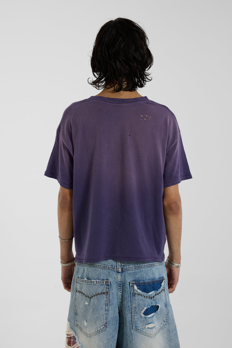 Deep Purple Cropped Court T-Shirt - JMT7076_B1