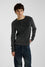Long Sleeved Henley Knit Top