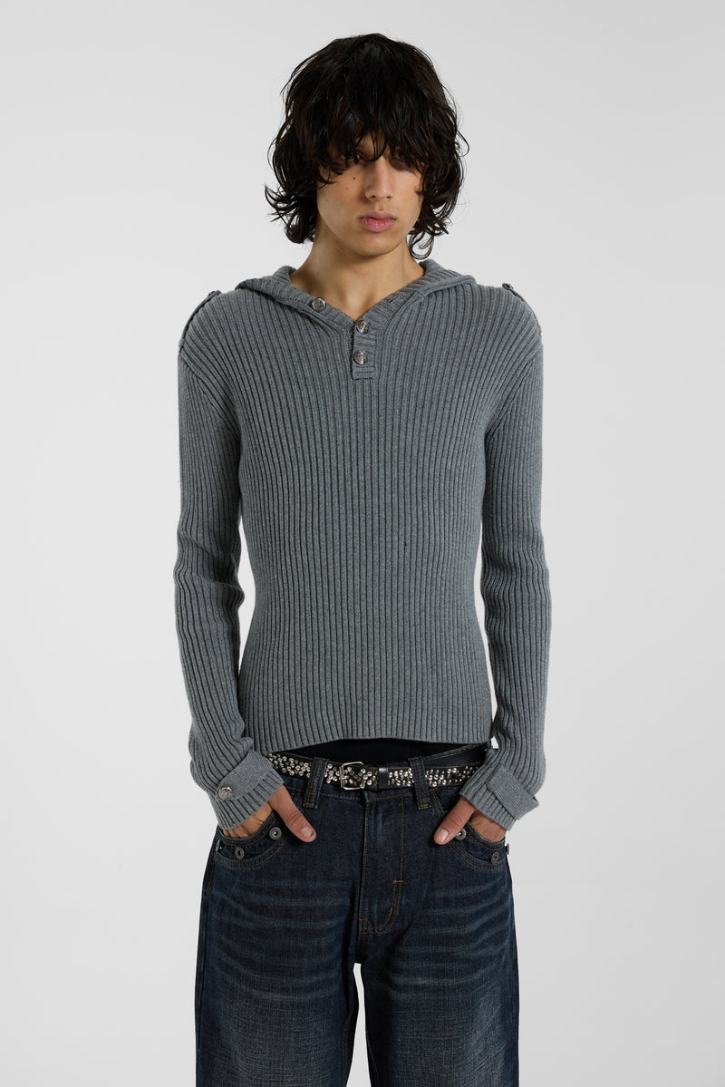 Dornan Drummer Knit Hoodie - JMKW6785_F1