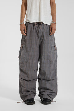 Parachute Pants in Grey Check - JMCP7112_F1