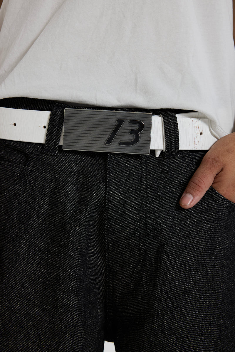 13 White Leather Belt - JMA6740_F2
