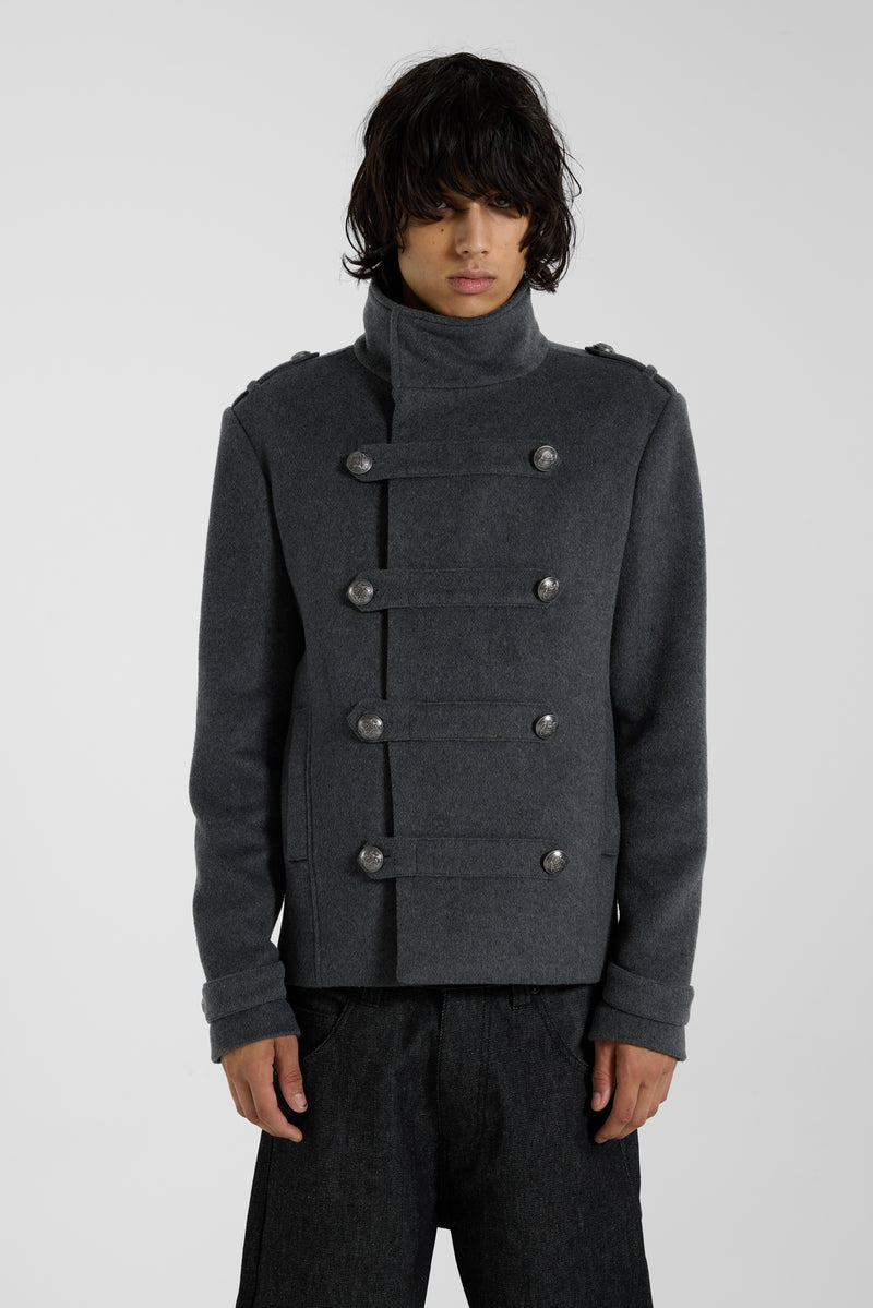 Ornate Double Breasted Military Jacket - JMJK6719_F5
