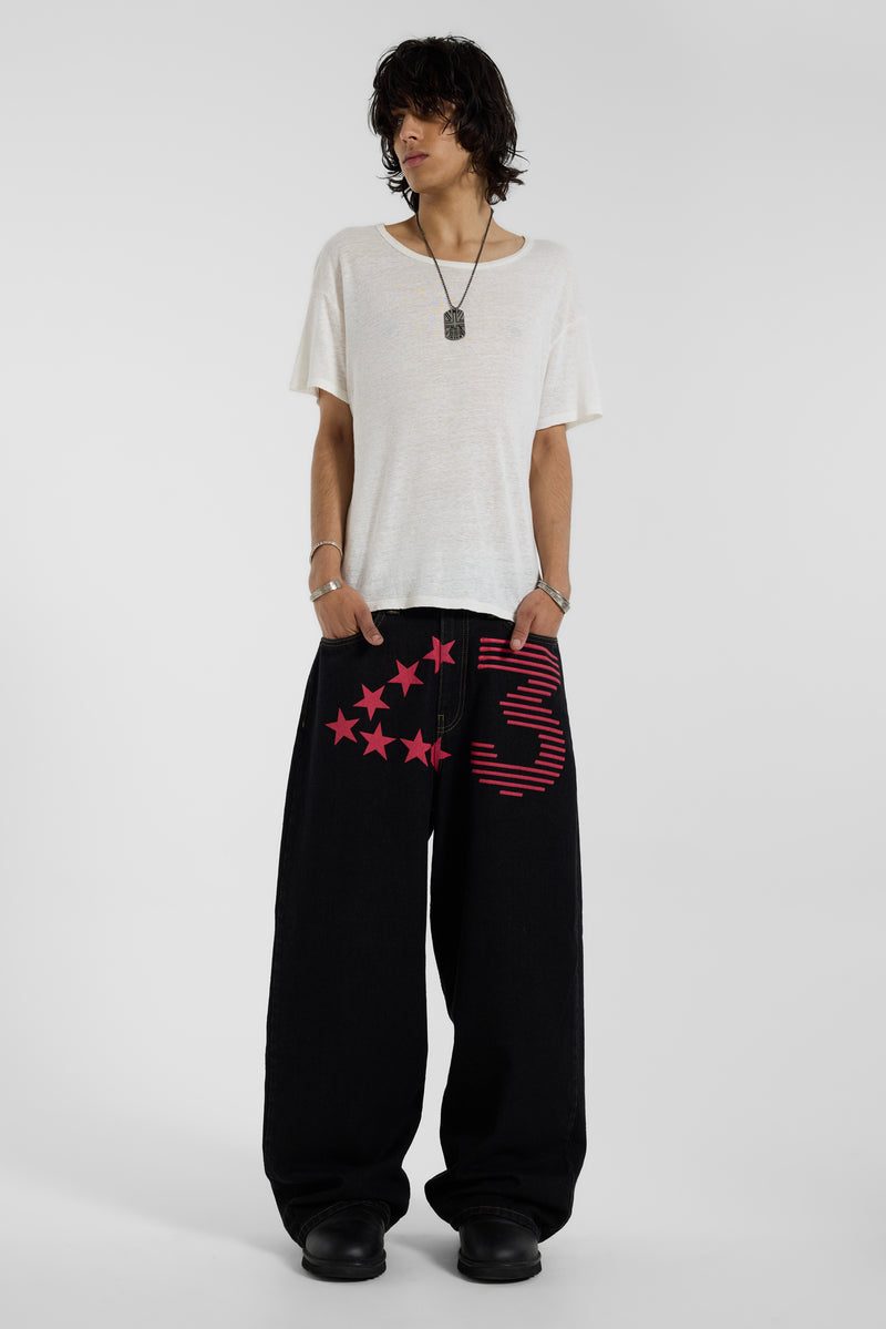 LDN XL Colossus Heart Jeans - JMJE7108_FLF2