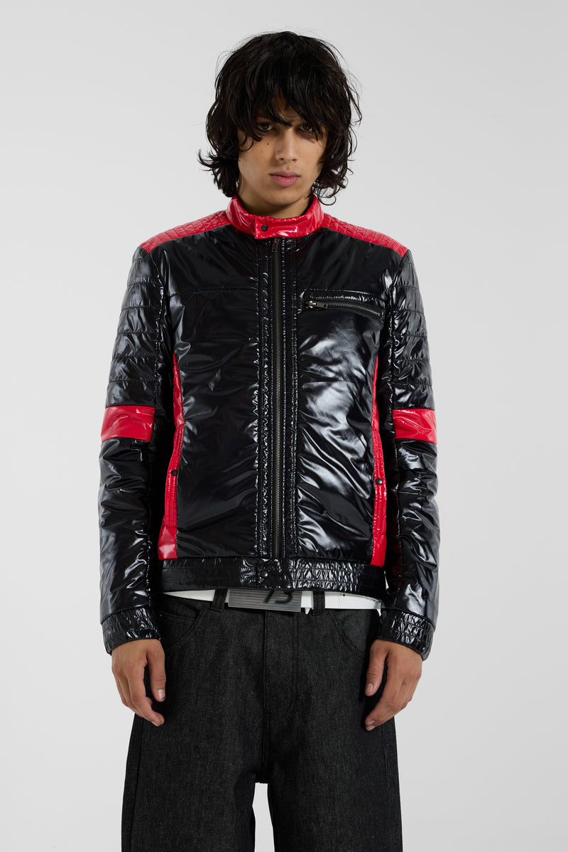 Racing Shiny Padded Jacket - JMJK6749_F3