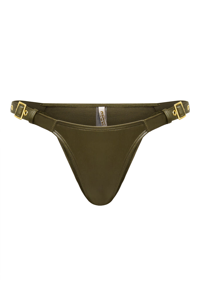 Hydra Micro Bikini Bottoms with Buckle Detail