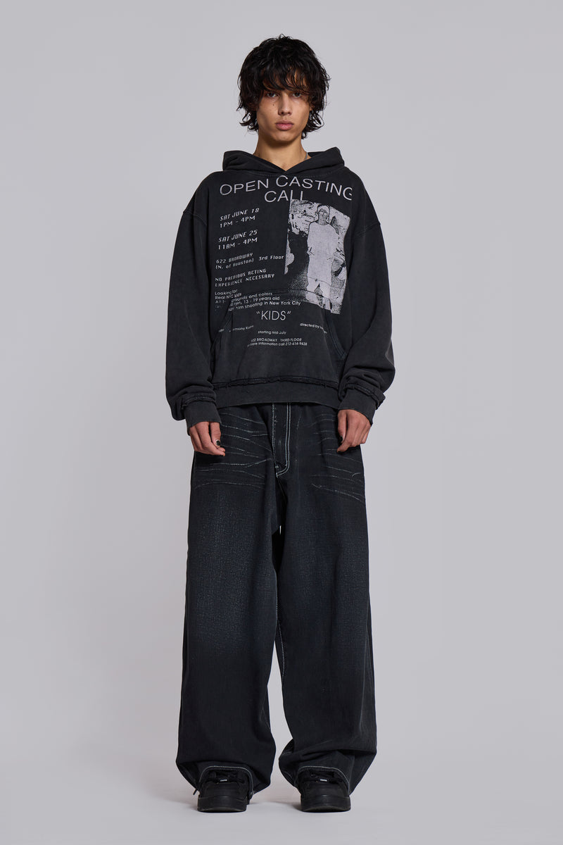 Open Casting Black Hoodie