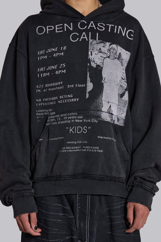 Open Casting Black Hoodie