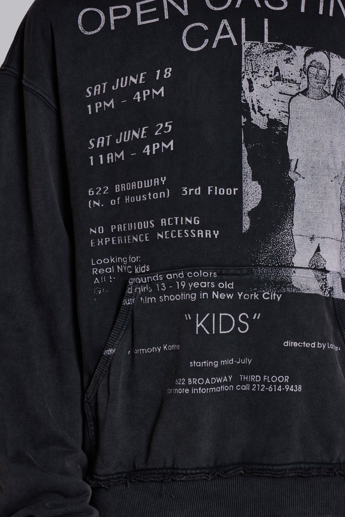 Open Casting Black Hoodie