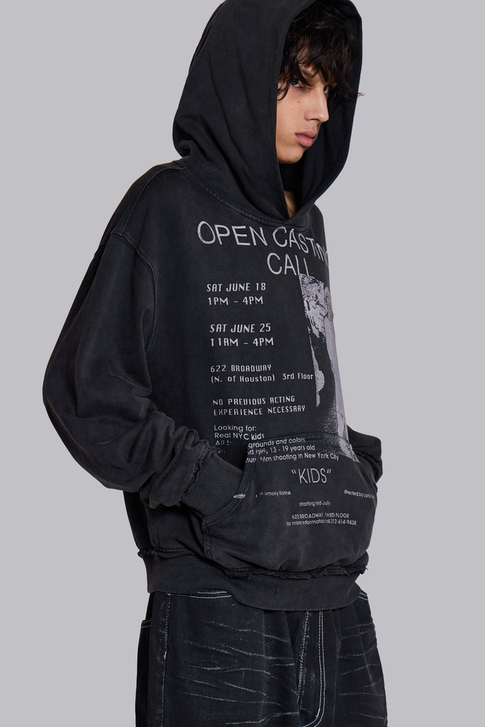 Open Casting Black Hoodie