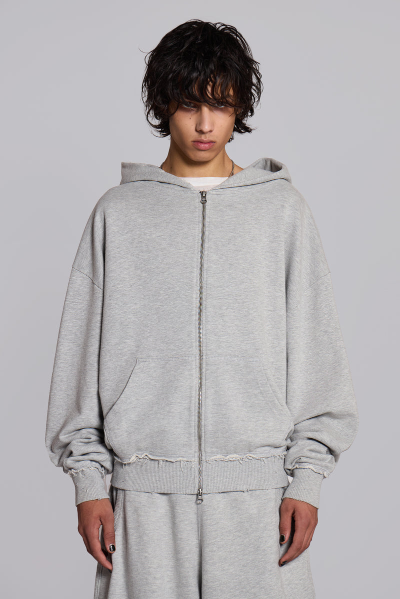 Grey Oversized Monster Hoodie