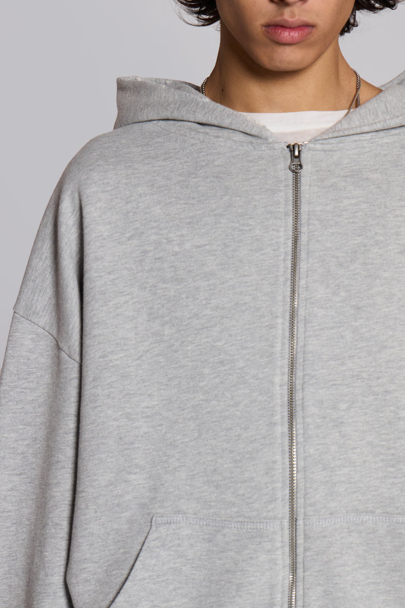 Grey Oversized Monster Hoodie