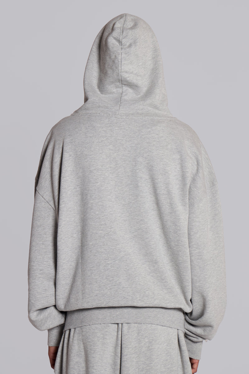 Grey Oversized Monster Hoodie
