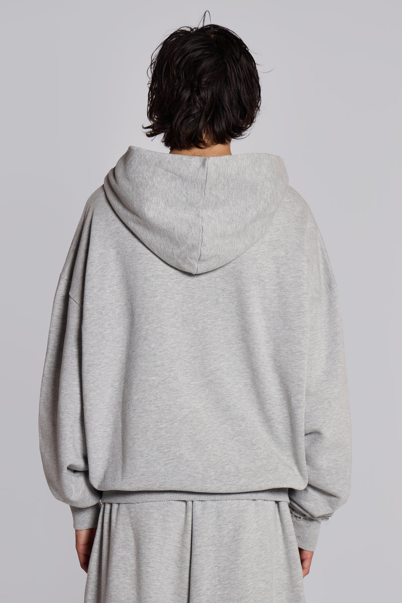 Grey Oversized Monster Hoodie