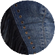 Odile Denim Fringe Lace Up Corset