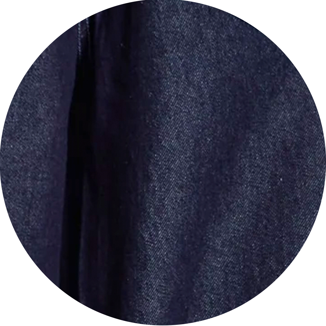 Mena Asymmetric Mini Dress in Indigo